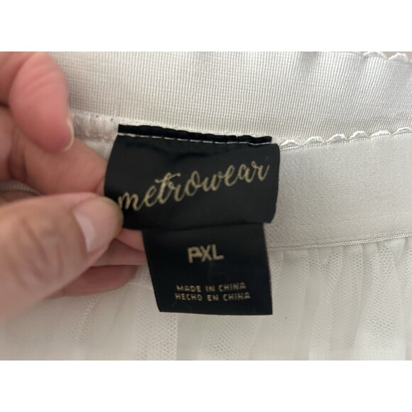 MetroWear PXL White Skirt Gauzy Flowy Y2k Boho Whimsy Goth Flaw G - Picture 4 of 8